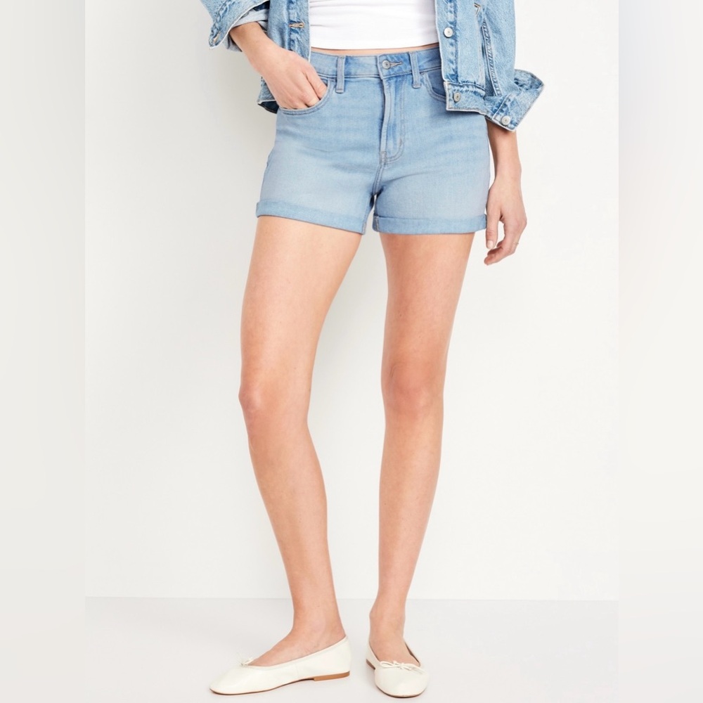 Light Blue Denim Women's Shorts